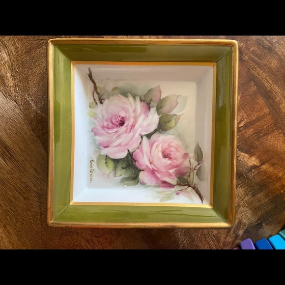 Hand painted vintage Italian plate - Picture 2 of 6